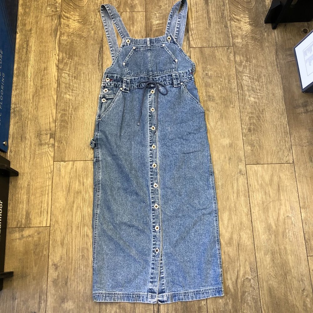 Levi's Sliver Tag Drawstring Overall Dress Vintage Denim Size M